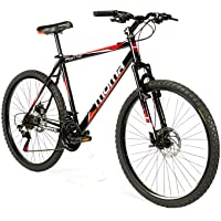 Moma Bikes Bicicleta Montaña FOX 26&quot-- Alu SHIMANO 21V- Doble Freno Disco- Susp. Delant